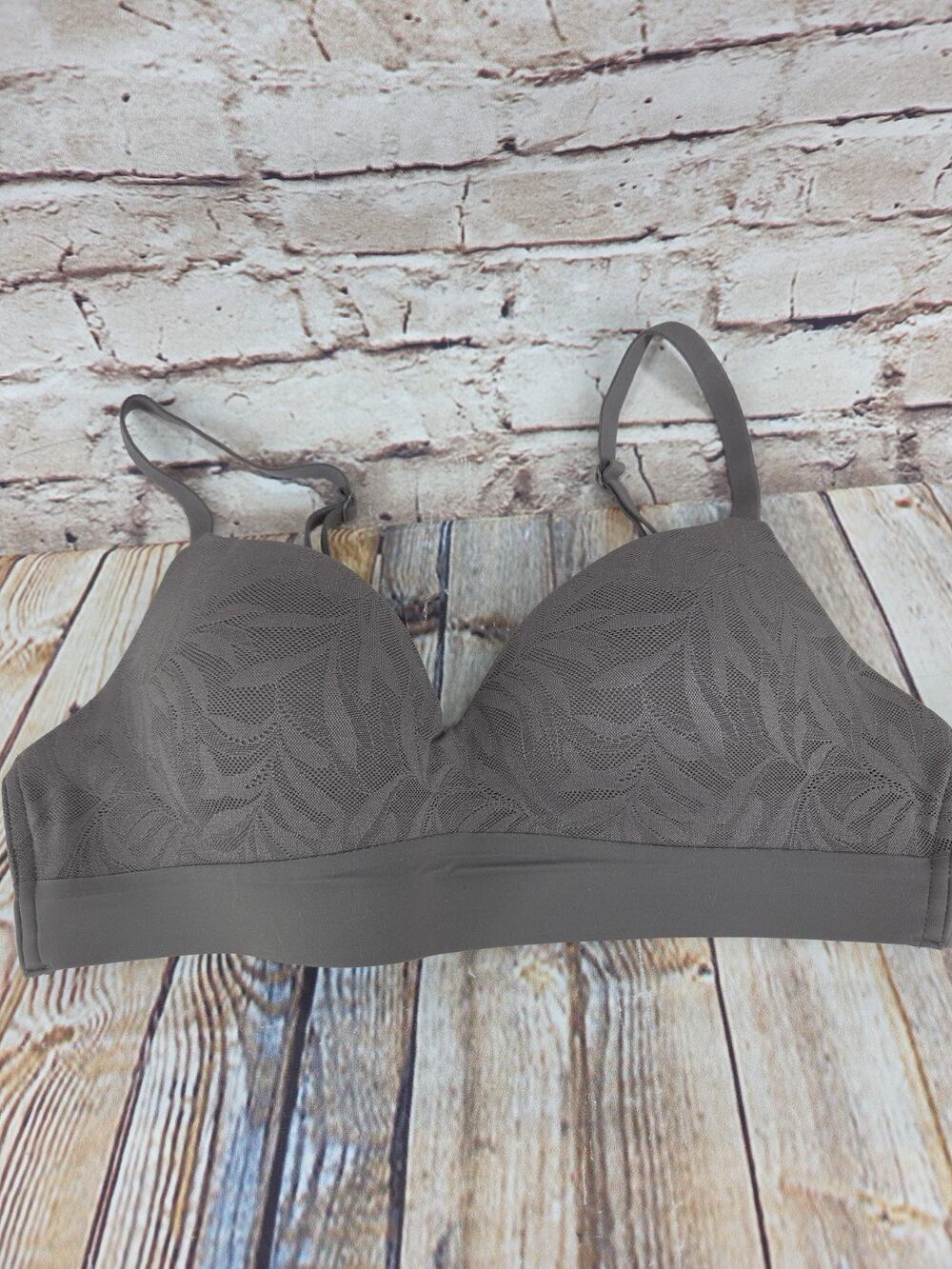 36A Soma Bra NEW Gray Color Lightly Passes Soma Enbliss Wireless